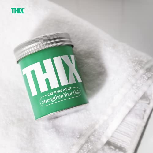 THIX Caffeine Styling Paste - Makes Hair Thicker with Caffeine, Proteins and Vitamins - Mint & Eucalyptus - 100ml