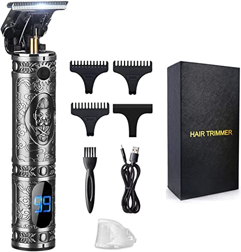 Suttik Hair Clippers for Men, Beard Trimmer, Zero Gapped Trimmer T-Blade Trimmer Clippers for Hair Cutting, Cordless Trimmers Professional Barber