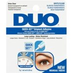 DUO Quick-Set Striplash Adhesive Clear 7g Eyelash Adheisve Applies White Dries Clear All-Day Wear Strip And Individual Lashes Sets In Seconds Wat