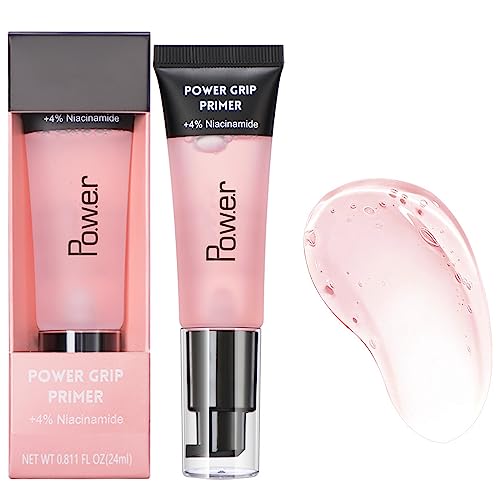 Power Grip Primer - Gel-Based Face Primer - Hydrating Primer Makeup - Brighten Glowing Face Radiance - Long Lasting Smoothing Moisturizing Makeup