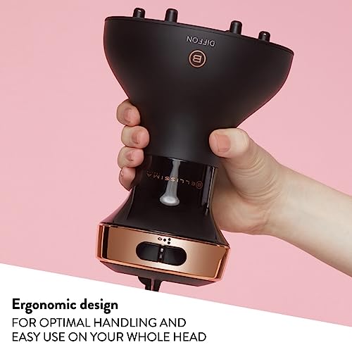 Bellissima Ceramic Diffon Hot Air Diffuser for Curly Hair, 700 W, 2 Air/Temperature Combinations, Gentle Heat Technology, Frizz-Free Curls Equipp
