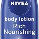 NIVEA Rich Nourishing Body Lotion (400ml), Smooth Skin Moisturiser for Dry Skin Made with Deep Moisture Serum, Natural Almond Oil, and Vitamin E