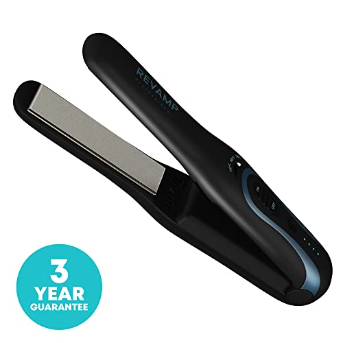 REVAMP Progloss Liberate Shine Cordless Straightener, Ceramic Compact Straightener with Lithium-Ion Technology for Frizz-Free Hairstyles, Infused
