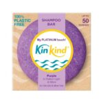 KinKind My PLATINUM touch! Purple Shampoo Bar for blondes, silver & white hair. Reduces brassy or yellow tones. Up to 50 washes. Vegan. No silico