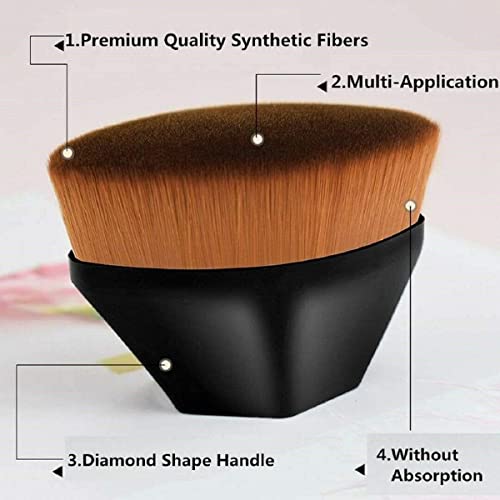 Foundation Brush, Kabuki Brush, Foundation Brush for Liquid Makeup, Kabuki Foundation Brush, Foundation Brushes, Dry and Wet Dual Use Face Brush,