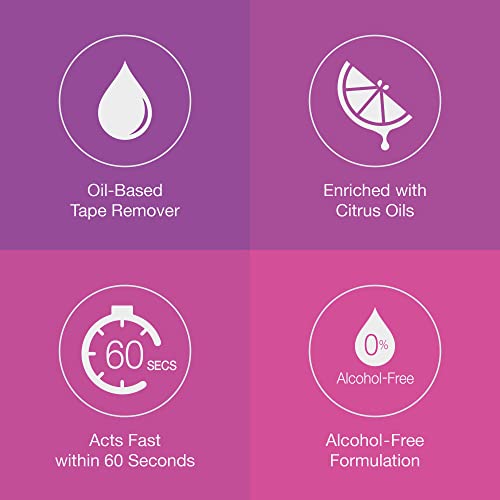 Cliphair Tape Hair Extensions Remover 118ml, Easy to Use Tape Remover Hair Extensions 4 FL oz, Citrus Oil Enriched Adhesive Tape Remover