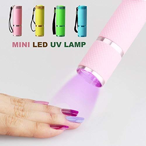 Glamza White Professional Mini Portable Travel Nail Cure LED Light Lamp Fast Gel Nail Dryer
