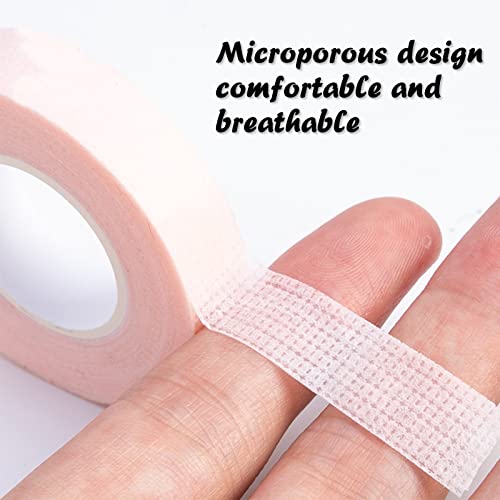 Eyelash Tape, Breathable Lash Tape Eye Tape Pink Eye Make up Tape Eyeshadow Tape Micropore Tape Eye Tape Adhesive Lash Extension Tape Medical Tap