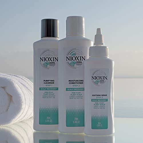 Nioxin Scalp Recovery Anti-Dandruff Medicating Shampoo for Itchy, Flaky, Dry Scalp Professional Dandruff Treatment, 3-Part System that Combats an