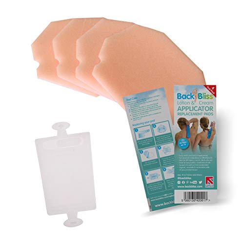 Replacement Refill Pads 4x for Back Lotion Cream Applicator Easy Reach Self Tan - Pack of 4 Pads
