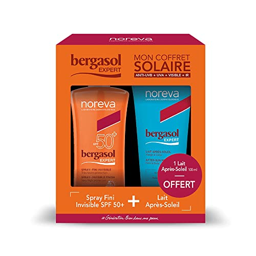 Noreva Bergasol Expert Spray Invisible Finish SPF50+ 125ml + After-Sun Milk Face and Body 100ml Free