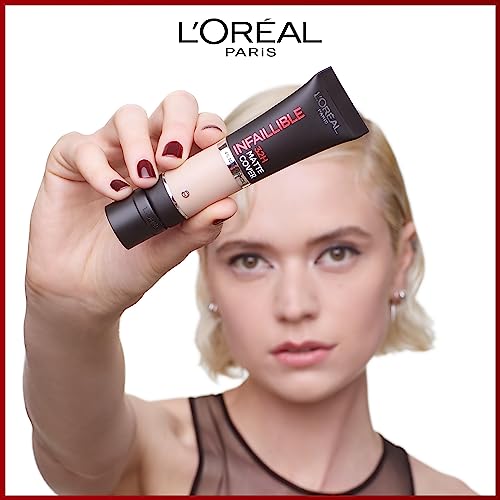 L'Oreal Paris Cover Liquid Foundation, With 4% Niacinamide, Long Lasting, Natural Finish, Available In 20 Shades, Spf 25, Infallible 32H Matte Co