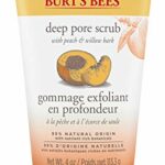 Burt's Bees 99.9% Natural Peach and Willow Bark Deep Pore Exfoliating Facial Scrub, 113.3 grams