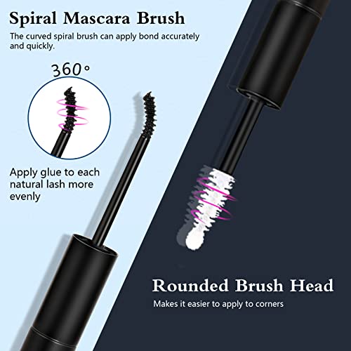 Lash Bond and Seal Lash Glue Cluster Lashes Glue Bond and Seal Eyelash Glue for DIY Eyelash Extension Strong Hold 48 Hours Cluster Lash Glue 10ml