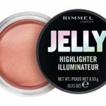 Rimmel London Jelly Highlighter, Long-lasting and Water Based Bouncy Formula for Dewy Skin Look, 10 Poppin' Bottles (Light Gold), 7.75 ml