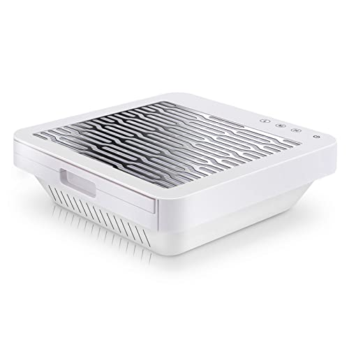 Nail Dust Collector, Adjustable Suction, Professional Nail Vacuum Dust Collector Dust Extractor for Acrylic Nails Extension Gel Dip Powder Remova