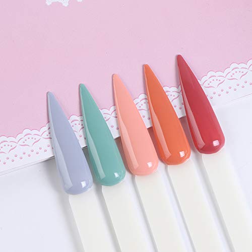 BNG Stiletto Nail Colour Display Sticks 80X Nail Art Tips Pop Sticks Gel Polish Practice Sample Nail Pops Salon Color Card Chart, Fan-shaped Tran