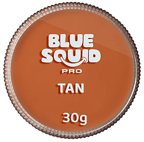 Blue Squid PRO Face Paint - Classic White (30gm), Professional Water Based Single Cake Face & Body Paint Makeup Supplies for Adults Kids Hallowee