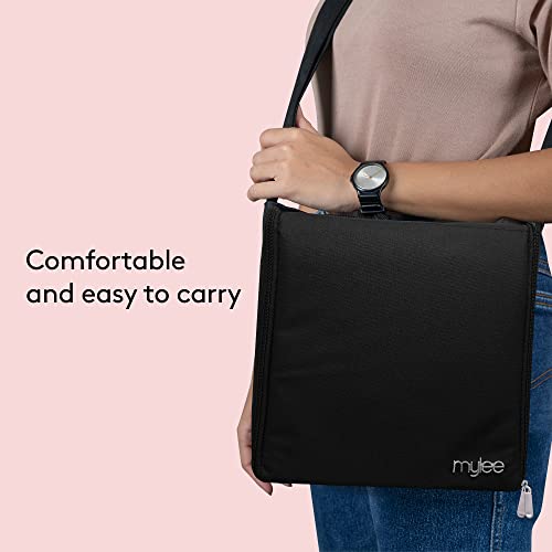 Mylee Gel Polish Carry Case – Nail Polish Storage Organiser, Holds 84 Nail Polish Bottles, 3X Removable Trays, Travel Friendly Bag, Nail Technici