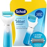 Scholl Velvet Smooth Electric Foot File Pedicure Hard Skin Remover with Extra Cracked Heel Roller Refill