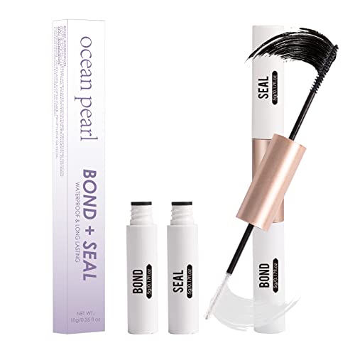 Lash Bond and Seal Eyelash Glue for Cluster Lashes Individual Eyelash Extensions Eyelash Bond and Seal Waterproof Strong Hold for 72 Hours Latex-