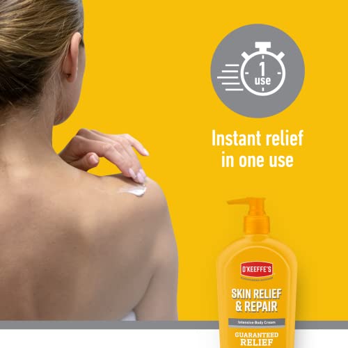 O'Keeffe's Skin Relief & Repair Pump, 325ml – Body Lotion for Extremely Dry, Itchy Skin | Unscented, Non-Greasy & Clinically Tested