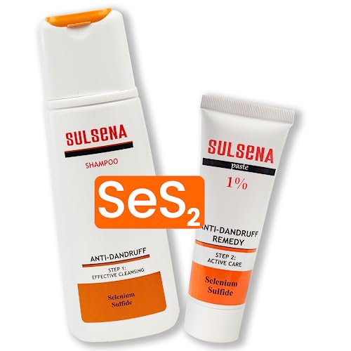Selenium Sulphide Anti Dandruff Shampoo for Men and Women - Active Selenium Formula - Deep Sulfide Cleansing Nourishing Dandruff Shampoo to Relie