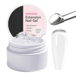 Builder Gel for Nails Extension, Solid Builder Gel Non-Stick Hard Builder Gel Clear Poly Builder Gel for 3D Modeling Decoration Nail Art DIY Mani