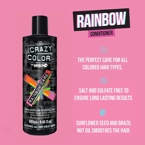 Crazy Color Rainbow Conditioner For Color Treated Hair - Deep Conditioning With Color Protection - 250ml