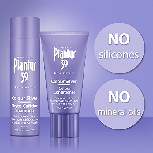 Plantur 39 Purple Shampoo and Conditioner Set | Enhanced Silver Sheen for Bleached and Grey Hair | Prevents and Reduces Hair Loss and Supports Ha