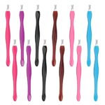 12PCS Pedicure Cuticle Trimmer, Manicure Dead Skin Removal Tool Nail Cuticle Remover Trimmer Pusher for Professional Finger & Toe Nail Care (6 Co
