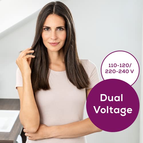 Beurer Style Pro HC25 Travel Hair Dryer,Lightweight Portable Hairdryer,Dual Voltage 110-120/220-240 V (1200/1600 Watts)For Worldwide Use,Ion Func