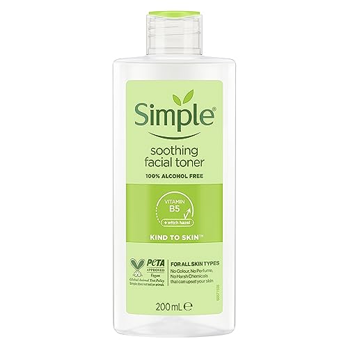 Simple Kind to Skin Soothing Facial Toner UK’s #1 facial skin care brand* alcohol-free 200 ml,package may vary