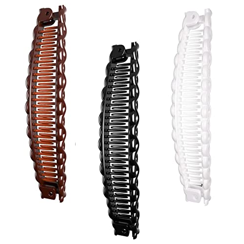 Banana Hair Clips Clincher Combs Bananas Combs Double Banana Clip Fishtail Banana Hair Clip Fish Shape Ponytail Banana Clip Vintage Hair Accessor