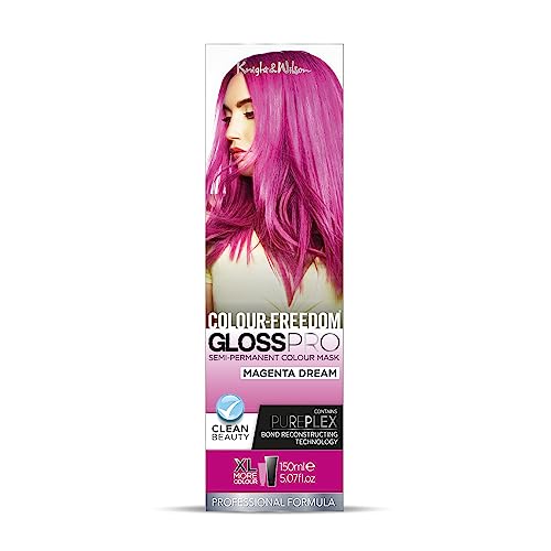 Colour-Freedom Gloss Pro 150ml Mystic Purple Semi-Permanent Hair Colour - Ultra-Vibrant Vegan Colour Mask with PurePlex | Ammonia Free Colour Las