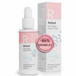 Retinol Serum 30ml, -64% Wrinkles in 3 Months - Retinol Serum High Strength for Face - Collagen Booster for a Natural Face Lift - Clinically Test