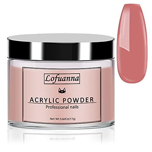 Lofuanna 17g Professional Clear Acrylic Powder Salon Quality Acrylic Nail Powder for Nails Extension Nail Art System for Home/Salon