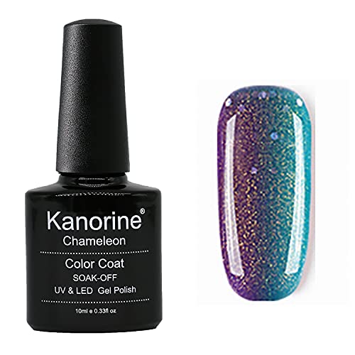 Kanorine Temperature Color Changing Gel Nail Polish UV LED Soak Off Gel Varnish Manicure Colour Changing Art Gel Polish 10mL