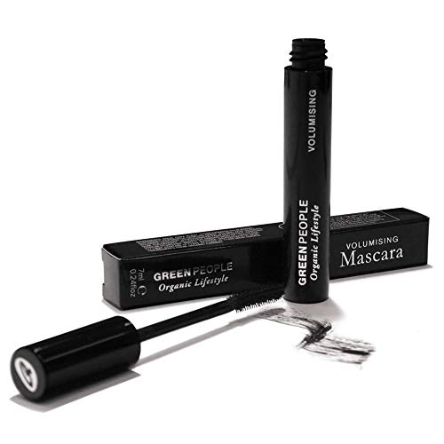 Green People Volumising Mascara – Black 7ml | Natural Black Mascara for Sensitive Eyes | Mineral Pigments for Long Lasting Colour | Paraben Free