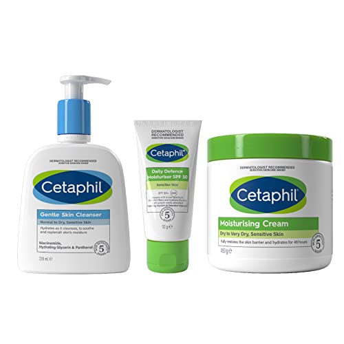 Cetaphil Body Moisturiser, 450g, Moisturising Cream For Dry to Very Dry, Sensitive Skin, With Niacinamide & Vitamin E