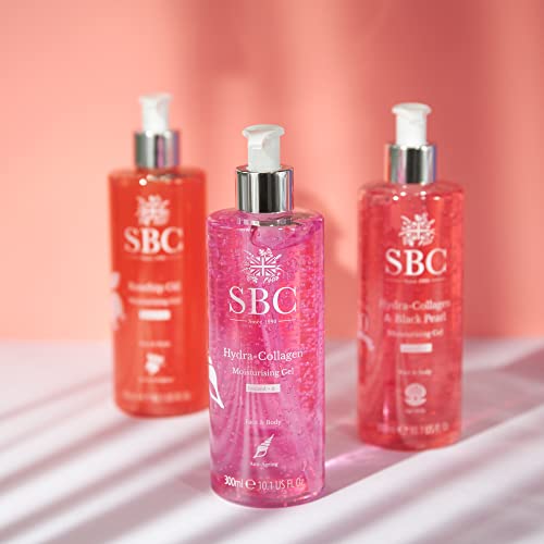 SBC Skincare Hydra-Collagen Moisturising Gel - 1000ml | Anti-Ageing Collagen Gel | Oil-Free Lightweight Face And Body Moisturiser Gel | Collagen