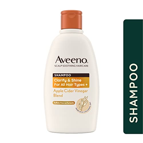 Aveeno Clarify and Shine Apple Cider Vinegar Scalp Soothing Shampoo for all Hair Types 300ml