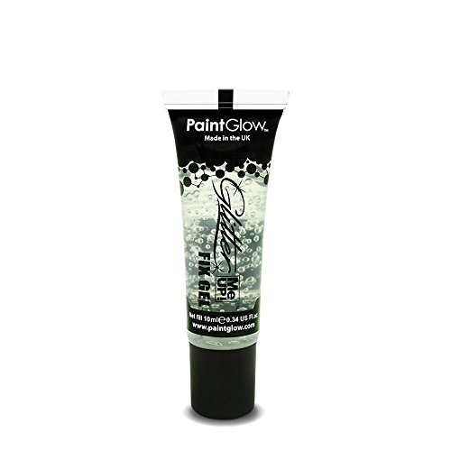 Glitter Fix Gel - Face Body Adhesive Primer for glitter, eye dust, pigment eye shadow. Face glitter glue
