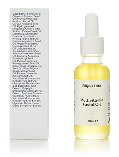 Multivitamin Facial Oil by Ellipsis Labs. Packed full of vitamins, all working together to rejuvenate and hydrate your skin, deep anti ageing moi