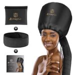 Bonnet Hood Hair Dryer Attachment - Soft, Adjustable Extra Large Bonnet Hair Dryer for Speeds Up Drying Time at Home, Easy to Use for Styling, Cu