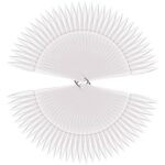 100pcs Clear Nail Swatches Sticks, FITDON Transparent Stiletto Nail Art Tips Practice Sticks Fan Shaped Plastic Nail Polish Board Display