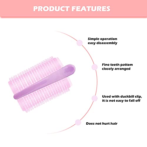 Bellucci 33 Pieces Hair Rollers Set-Self Grip Curler Rollers- 18 Pieces Rollers of 3 Different Sizes Which Includes 44mm, 30mm and 22mm-12 Pieces