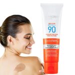 Broad Spectrum Sun Block, 4.7cm3.1cm Natural Sunblock, Oil Free Sunscreen, Spf 90 Sunscreen, Facial Sunscreens for Face,Arms and Legs