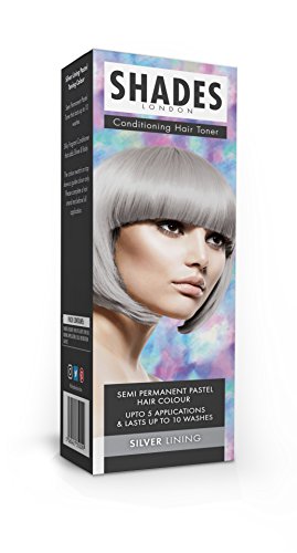 Shades Of London Silver Shadow Semi Permanent Pastel Hair Colour, 75 ml