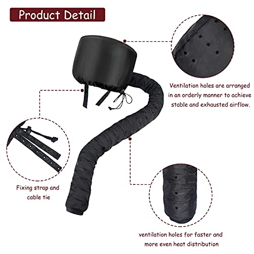 Hadio Bonnet Hood Hair Dryer for Home & Salon Use, Portable Hair Dryer Cap for Deep Conditioning & Heat Therapy, Ideal Hair Steamer for Healthy H